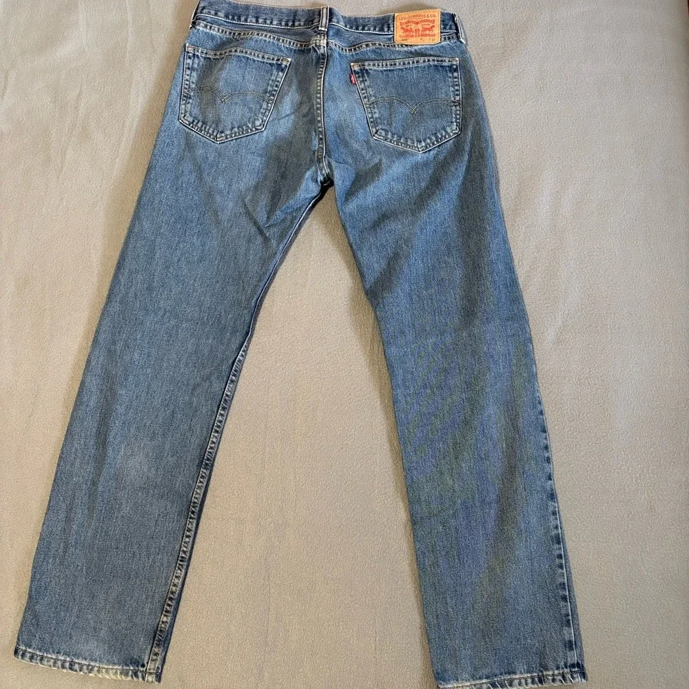 Levis 505 Jeans Mens 38x34 Blue‎ Regular Fit Straight Leg 100% Cotton Mexico Y2K